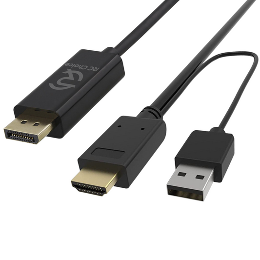 HDMI naar DisplayPort - Actieve Kabel 1,8 Meter