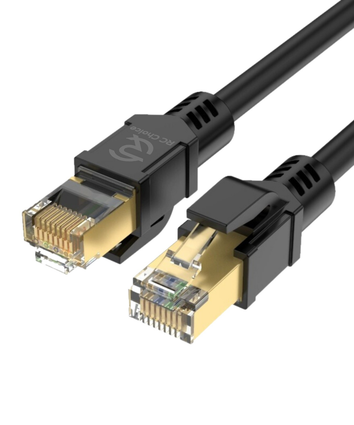 Internetkabel - CAT8 Ethernet Netwerk Kabel tot 40Gbps - RJ45 Ronde UTP Kabel - Zwart