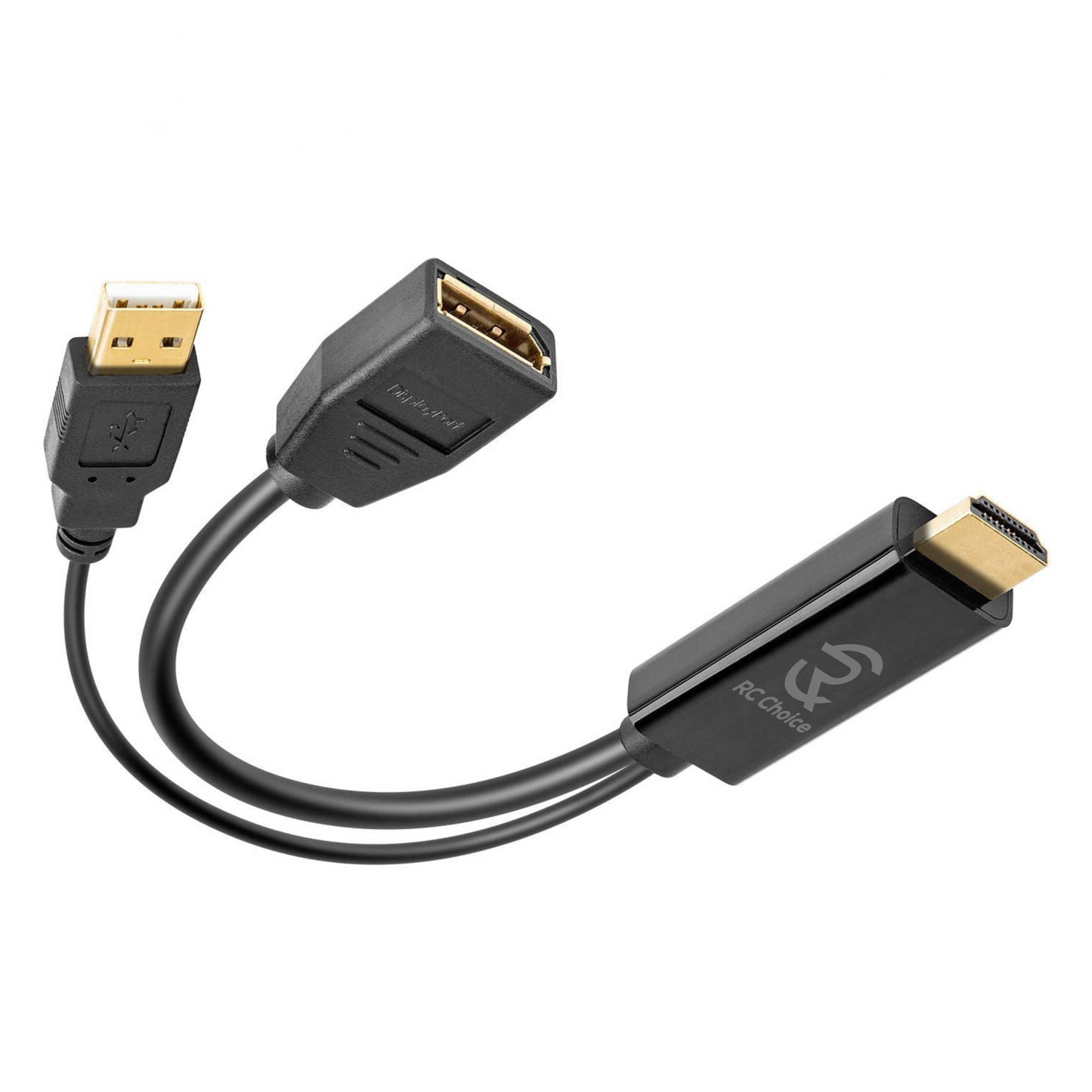 HDMI naar DisplayPort - 4K Ultra HD 60Hz - USB Voeding - Actieve Kabel Adapter