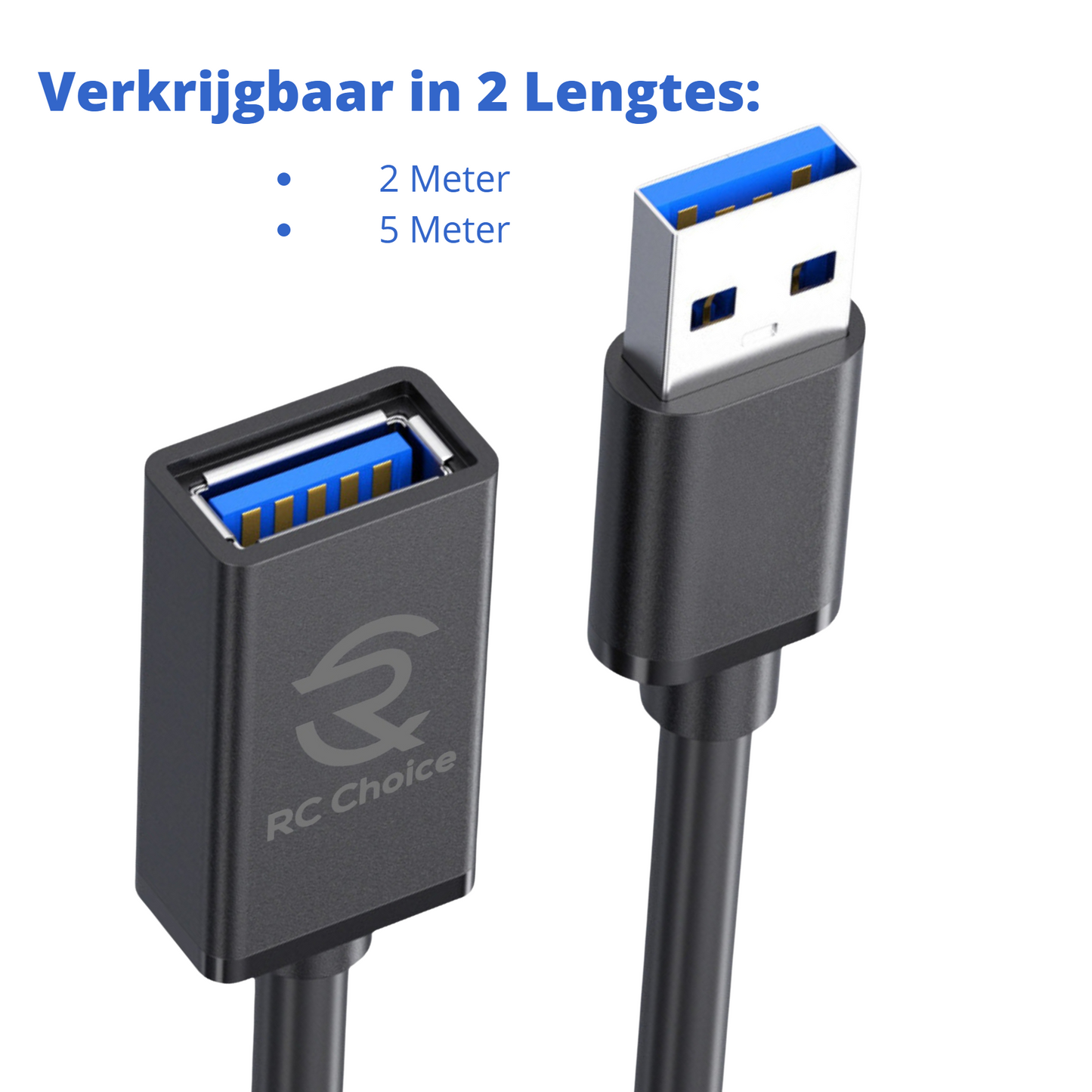 USB 3.0 Verlengkabel - USB 3.0 Male naar USB 3.0 Female - Hoge Snelheid