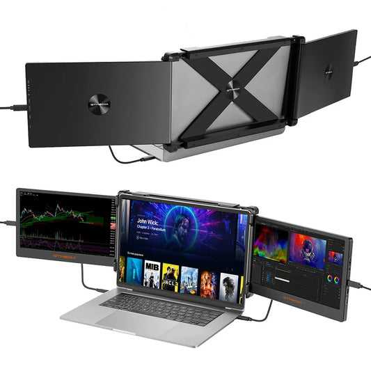 Portable Dual Screen Monitor Laptop Screen Extender for 13-17.3" Laptop, 60Hz Refresh Rate, 178° Viewing Angle