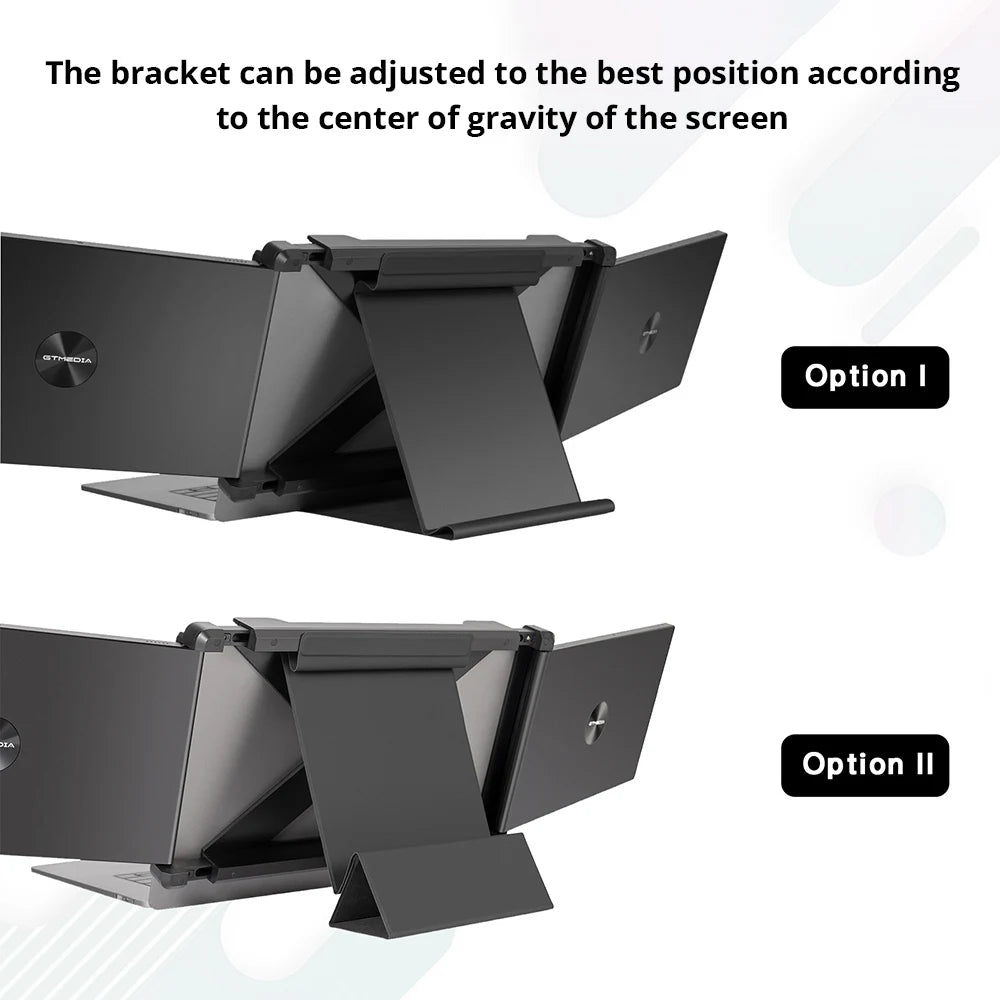 Portable Dual Screen Monitor Laptop Screen Extender for 13-17.3" Laptop, 60Hz Refresh Rate, 178° Viewing Angle