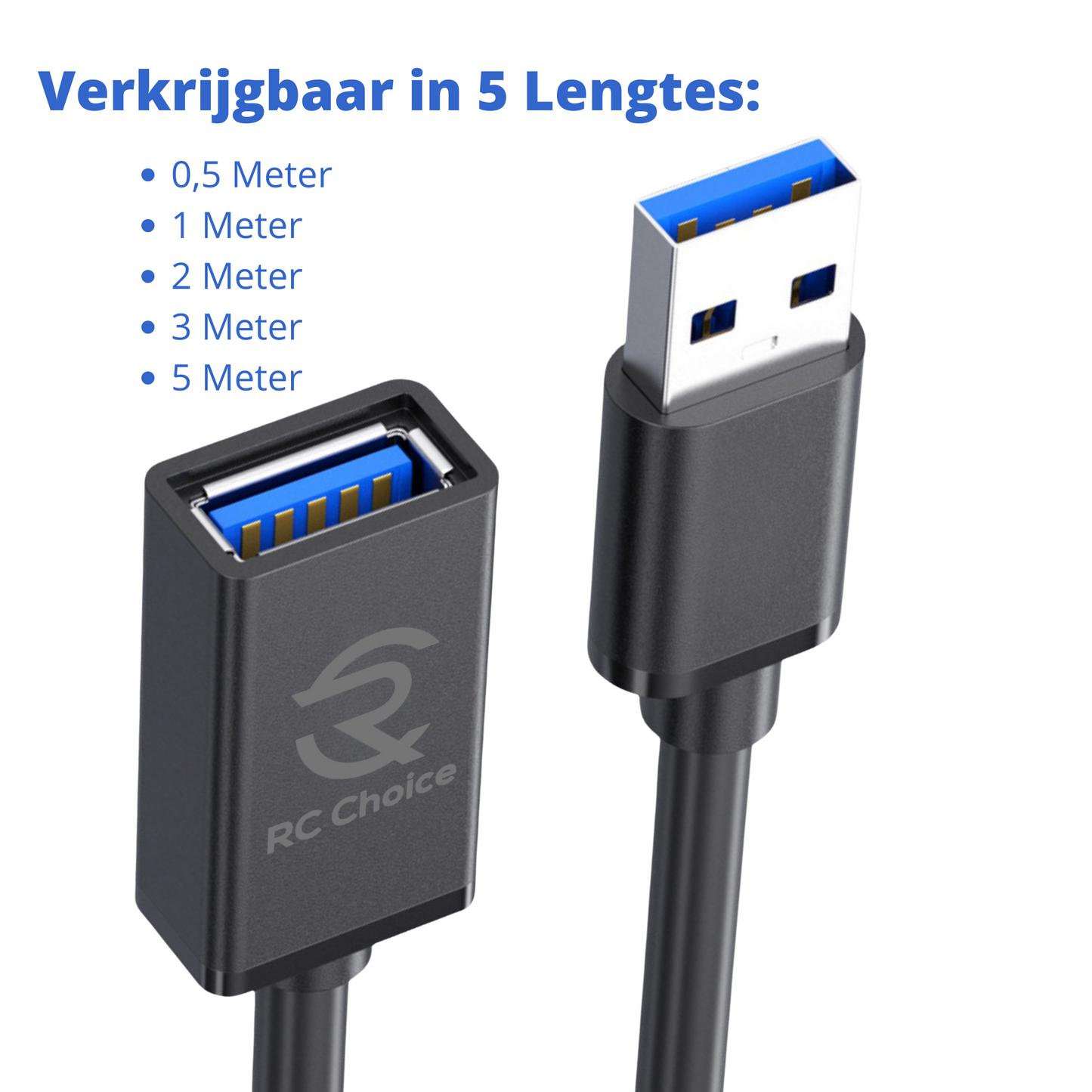 USB 3.0 Verlengkabel - USB 3.0 Male naar USB 3.0 Female